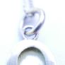 925 Sterling Silver Necklace with Real Freshwater Pearl Pendant length18,5" - 3g Image 8