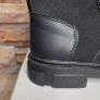 Brand New Ladies Black Ankle Boots With Letter Print, size 39 Image 5