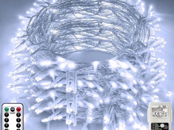 Christmas Lights Outdoor Decorations, Extra Long 120m 1000LED Mains Powered Fairy Lights, Outside Waterproof Plug in String Lights for Xmas Festival Party Holiday Wedding Decor (MULTIPLE COLOURS)