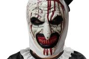 Art the clown Terrifier latex mask cosplay for Halloween.