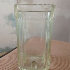 Original vintage British glass battery jar