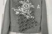 Vintage - Express Grey Sweatshirt - Silver Foil Design (Size S)