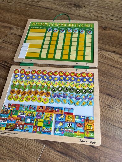 mellisa and dough magnetic responsibly kids chart 40x30cm