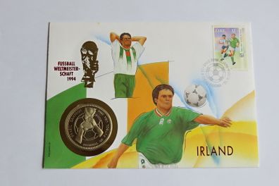 Ireland USA WORLD CUP 1994 Coin medal Cover Vintage