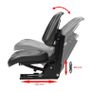 Tractor Seat with Suspension Black Image 2