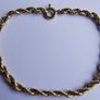 Vintage Solid 9K Yellow Gold 375 Thick Rope Chain Bracelet length 7,5" - 3,5g Image 5