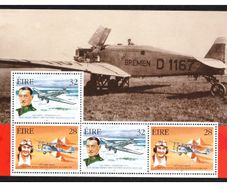 1998 Ireland Pioneers of Irish Aviation Commemorative Stamps Booklet Pane Mint Never Hinged (MNH). Hibernian HP101