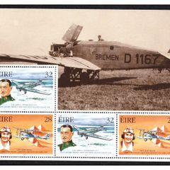 1998 Ireland Pioneers of Irish Aviation Commemorative Stamps Booklet Pane Mint Never Hinged (MNH). Hibernian HP101