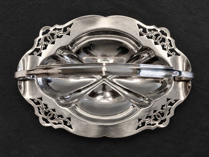 Vintage Silver-Plated Serving Basket