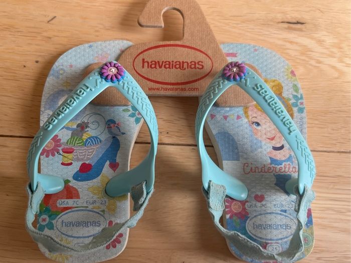 Havaianas Kids' Disney Princess Flip Flops Size 7C EUR 23 EUC
