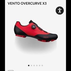 BRAND NEW: Fizik Vento Overcurve X3 MTB/Gravel Shoes - Red - Size 7 UK (41 EU)