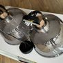 Pair of Maytoni Irving Smoked Glass Pendant Lights - Like New, Short & Long Suspension Image 3
