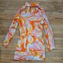 Mango Orange Shirt Dress Image 8