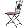 Mosaic Bistro Chairs 2 pcs Orange/Grey Image 6