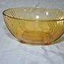 Art deco amber glass bowl Image 2