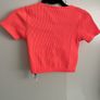Coral seamless crop top Image 4