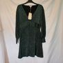 Monsoon Designer Green Sparkly Metallic Dress RRP 110E Image 3