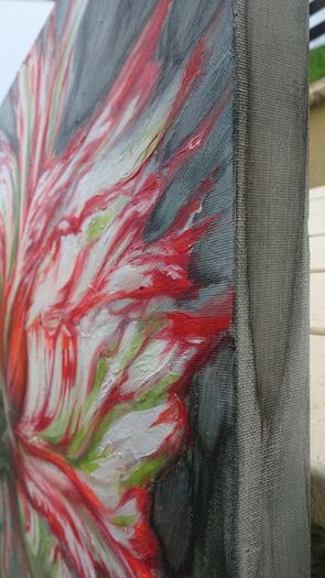 Original acrylic painting   -  "Tulip "