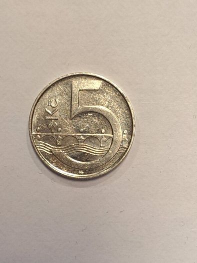 Czech republic 5 korun coin