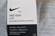 NIKE Lux yoga high rise 7/8 pale grey leggings bnwt
