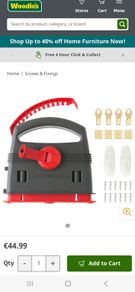 Takker Hardwall Picture Frame Hanging Kit