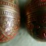 Vintage Decorated Brass Eggs Image 7
