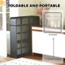 12 Panels Heavy Duty Dog Playpen with Doors, for Medium Dogs, 80cm High, Black Image 4