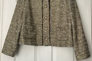 Zara Gold Shimmer Jacket - Size X Large