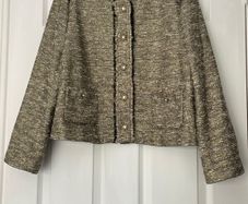 Zara Gold Shimmer Jacket - Size X Large