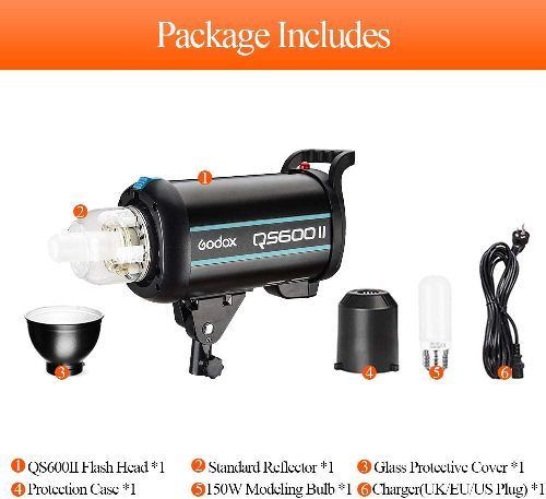 30144 Godox QS600 II QS600II 600Ws Professional Studio Strobe