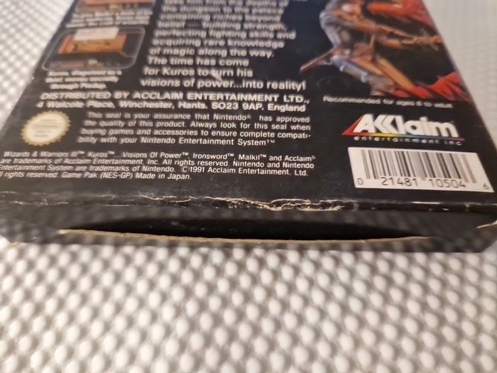 Wizards & Warriors III Nintendo Nes Arcade Retro Games Original