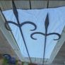 Vintage Wrought Iron Spears  x 2 for Sale Image 3