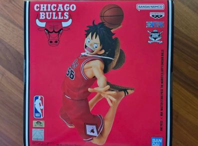 ONE PIECE x NBA Monkey D Luffy Chicago Bulls Master Stars Piece Figure
