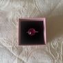 Silver garnet ring Image 2