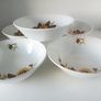 Vintage 1960' Johnson Brothers "Pinecone and Sunflower " 5 soup bowls Image 2