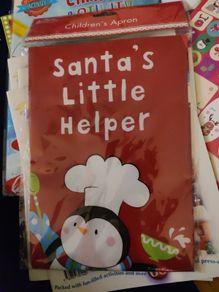 BNIB Children's Apron Santa's little helper