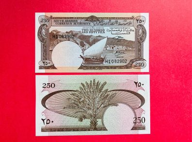 South  Arabia  ( SOUTH YEMEN ) 250 Fils  1965. Pick 1 Rare & Scarce  ( Uncirculated )