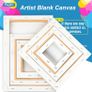 6 Set Blank Stretched Canvas Assorted Size Artist Canvas Multipack Canvases for Acrylic Oil Water Painting Image 4