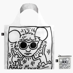 Recyclable Tote Bag Andy Mouse Keith Haring