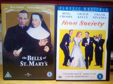 Bing Crosby Dvd Bundle Collection Bells Of St Mary's High Society Classic Vintage Movies