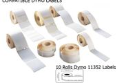 10 Rolls Compatible Dymo Return Address Labels - 54x25mm