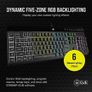 Corsair K55 RGB Wired Membrane Gaming Keyboard - IP42 Dust and Spill-Resistant - 6 Macro Keys with Elgato Integration Image 4