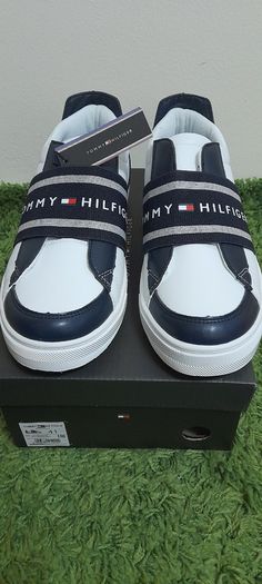 Tommy Hilfiger Unisex Leather Footwear low cut sneaker UK-7/EUR-41 Style:T3B4-30508-0744X007 blue/white-2024