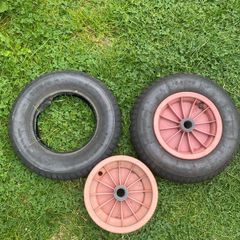 2 x Wheelbarrow wheels 3.50 - 8 Spares Repairs