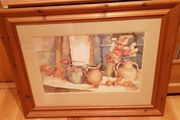 Solid Pine Frame with Mounted Still Life Print