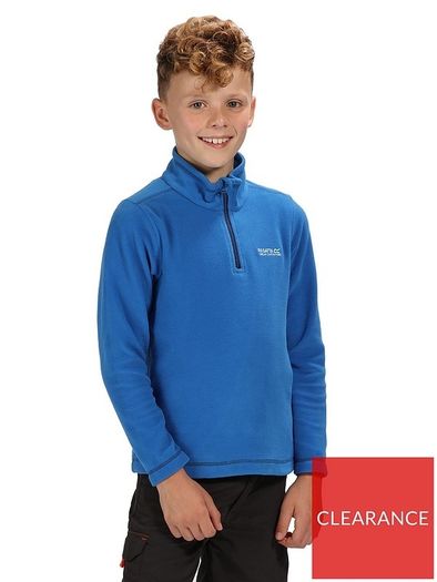 Regatta Great Outdoors Kids' Hot Shot II Half Zip Fleece Oxford Blue Age 7/8 years