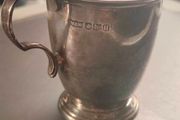 Solid Sterling Silver Christening Mug