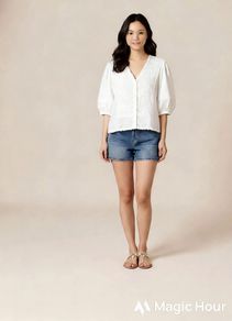 River Island embroidered blouse