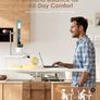 Standing Desk 140cm U Shaped Height Adjustable with Monitor Stand Electric Sit Rising Table Sockets Gaming Computer LED Light for Home Office Workstation White Image 4