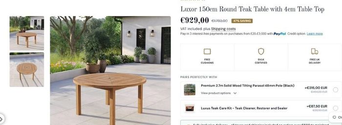 Outdoor Teak Table